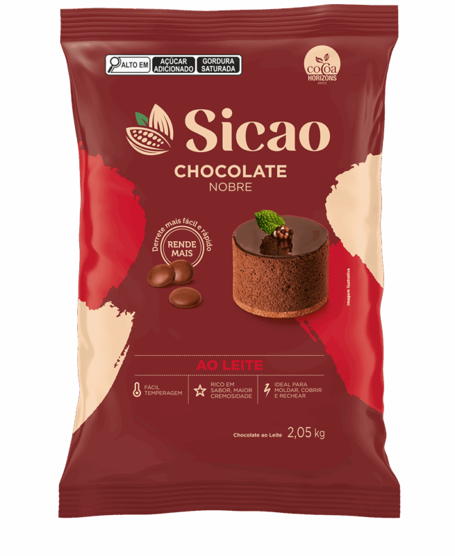 CHOCOLATE NOBRE AO LEITE  SICÃO GOTAS 2,05KG