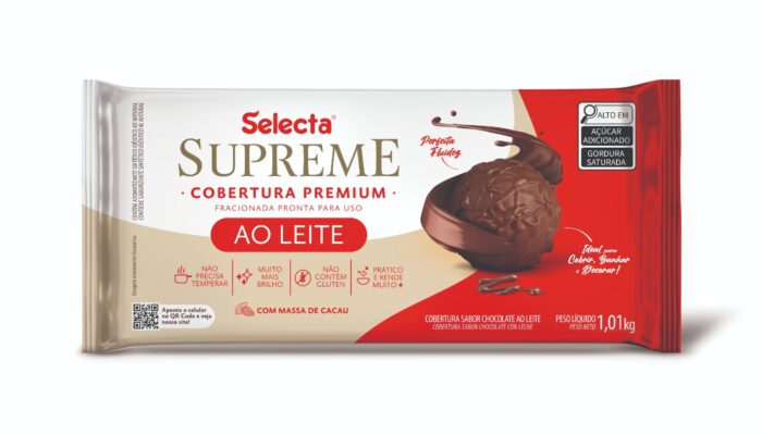 COBERTURA AO LEITE SUPREME SELECTA 1KG
