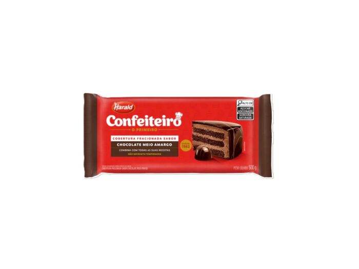 COBERTURA CONFEITEIRO MEIO AMARGA HARALD 500G