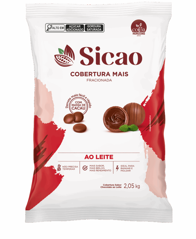 COBERTURA SICÃO MAIS AO LEITE GOTAS 2,05KG
