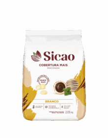 COBERTURA SICÃO MAIS BRANCO GOTAS 2,05KG