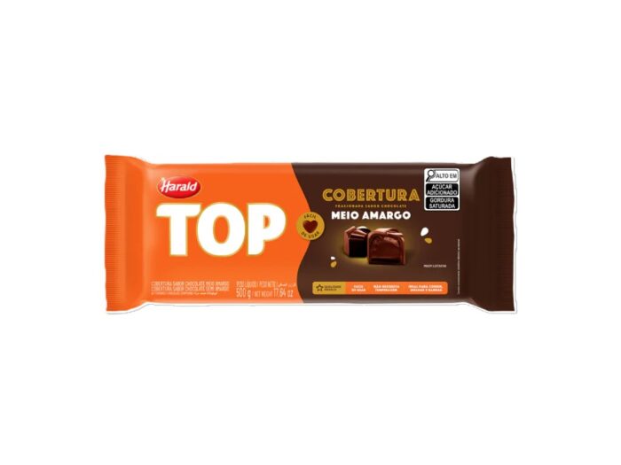 COBERTURA TOP MEIO AMARGO HARALD 500G