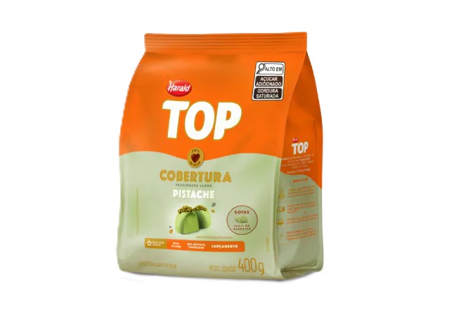 COBERTURA TOP PISTACHE GOTAS HARALD 400G