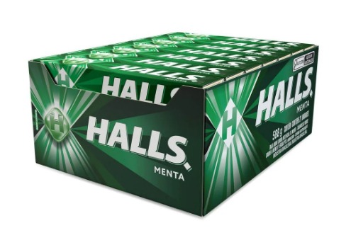 HALLS DISPLAY MENTA 28G 21UND