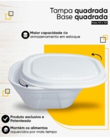 MARMITEX ISOBRAS QUADRADA 700ML 200UN