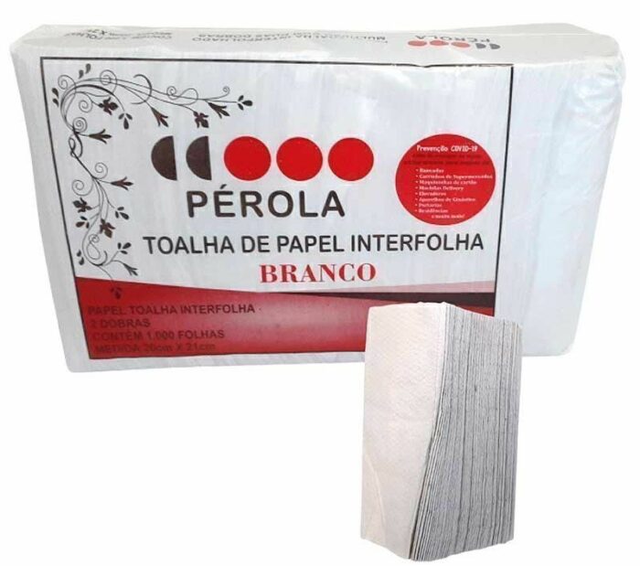 PAPEL TOALHA INTERFO PEROLA 20X21 1000UN
