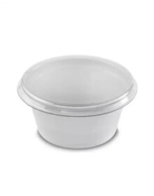 POTE DE MOLHO COM TAMPA F695 BRANCO 30ML 700UN