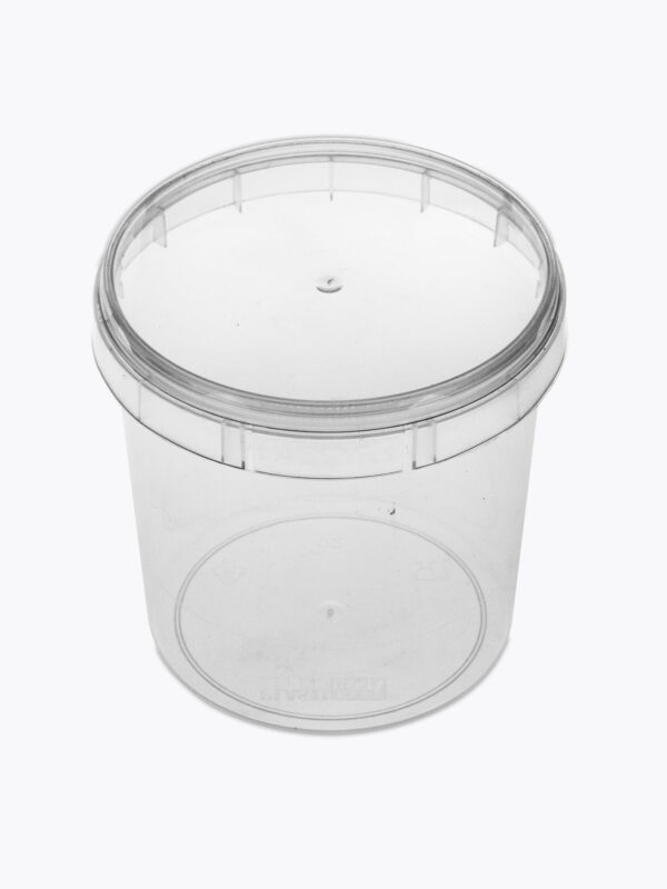 POTE REDONDO COM TAMPA  PLASTILÂNIA 220ML 10UN