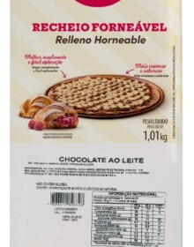 RECHEIO FORNEÁVEL CHOCOLATE AO LEITE MIX 1,01KG
