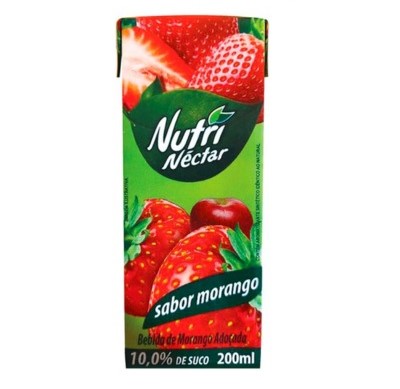 SUCO NUTRINECTAR SABOR MORANGO 27X200ML