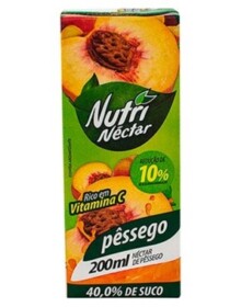 SUCO NUTRINECTAR SABOR PÊSSEGO 27X200ML
