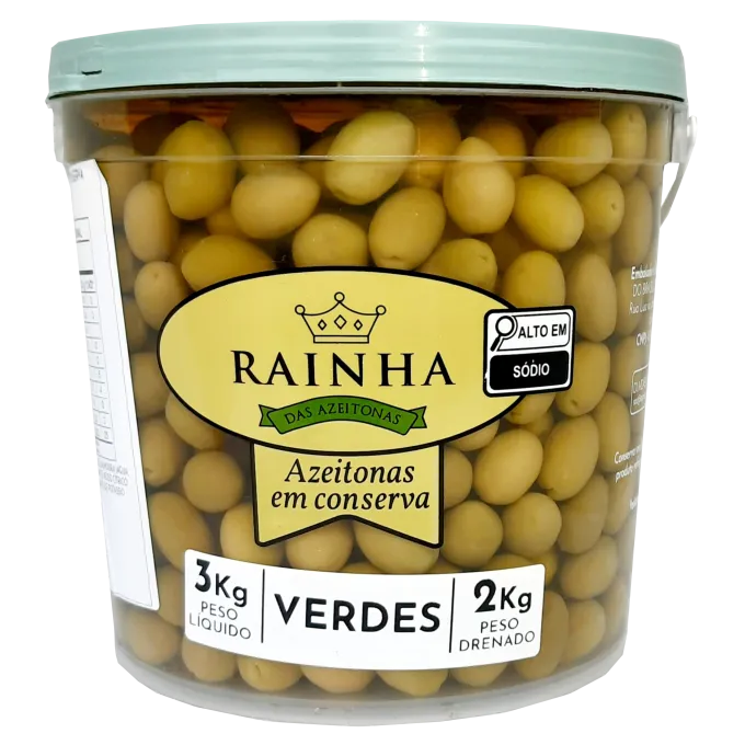 AZEITONA RAINHA VERDE MÉDIA 2KG