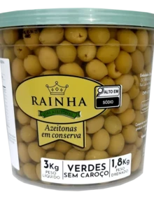 AZEITONA RAINHA VERDE SEM CAROÇO 2KG