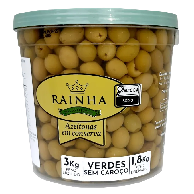 AZEITONA RAINHA VERDE SEM CAROÇO 2KG