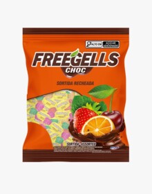 BALA GELADA FREEGELLS CHOCOLATE SORTIDO 475G