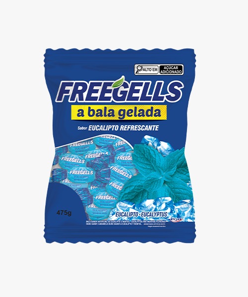 BALA GELADA FREEGELLS EUCALIPTO 475G