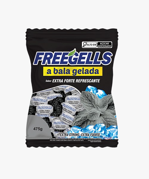 BALA GELADA FREEGELLS EXTRA FORTE 475G