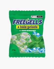 BALA GELADA FREEGELLS MENTA 475G
