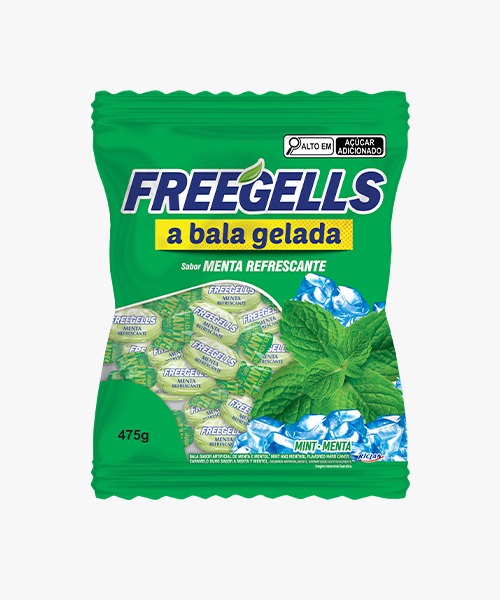 BALA GELADA FREEGELLS MENTA 475G