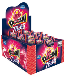 CHICLETE POOSH 7BELO FRAMBOESA 200G