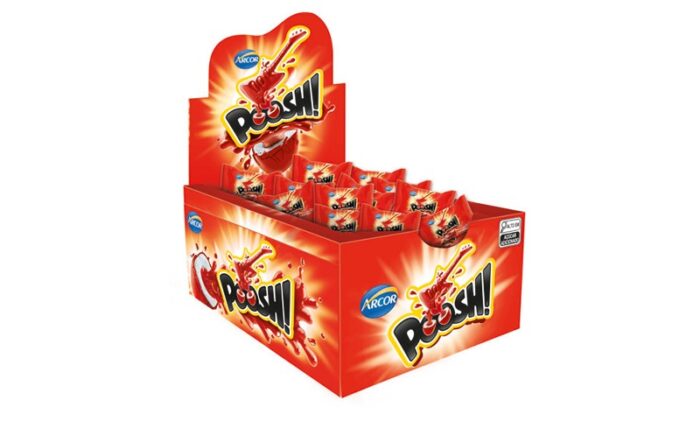 CHICLETE POOSH MORANGO 200G