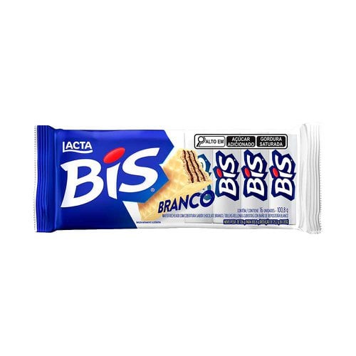 CHOCOLATE BIS BRANCO LACTA 100,8G
