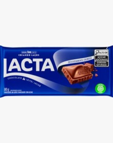 CHOCOLATE  DISPLAY AO LEITE LACTA 80G 17 UND