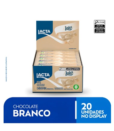 CHOCOLATE DISPLAY BRANCO LACTA 20G 20UND