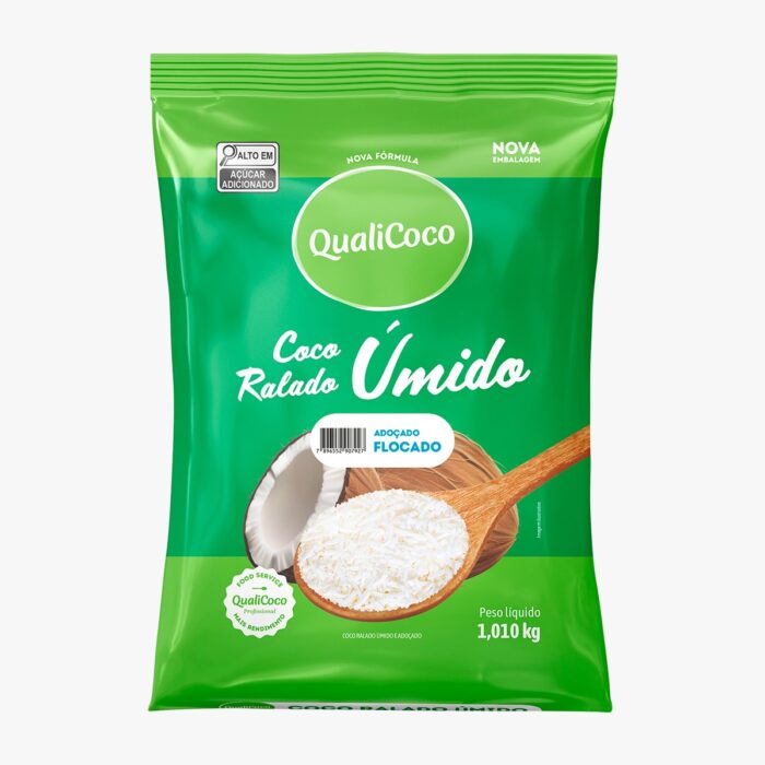 COCO FLOCOS ÚMIDO ADOÇADO QUALICOCO PCT 1,01KG
