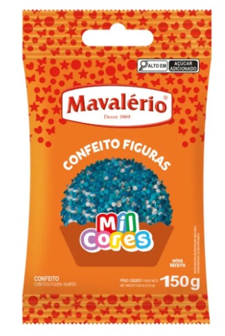 CONFEITO FIGURA FUNDO DO MAR MAVALÉRIO 120G