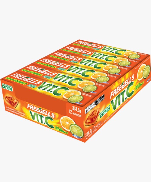 FREEGELLS DISPLAY CITRUS VIT C 12UN