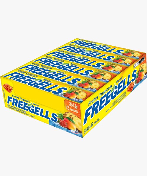 FREEGELLS DISPLAY FRUTAS TROPICAIS  12UN