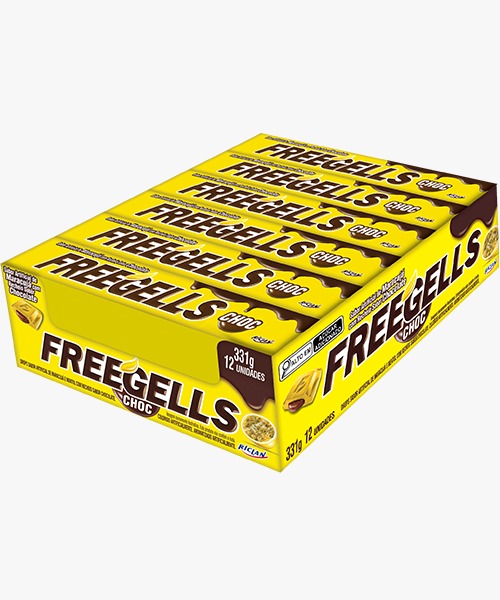 FREEGELLS DISPLAY MARACUJÁ COM CHOCOLATE 12UN