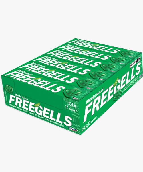 FREEGELLS DISPLAY MENTA 12UN