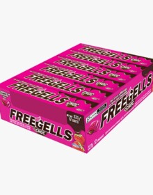 FREEGELLS DISPLAY MORANGO COM CHOCOLATE 12UN