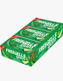 FREEGELLS GUM DISPLAY MENTA 8 G 15UN