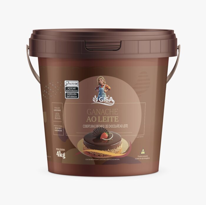 GANACHE DONA GISA AO LEITE 4 KG