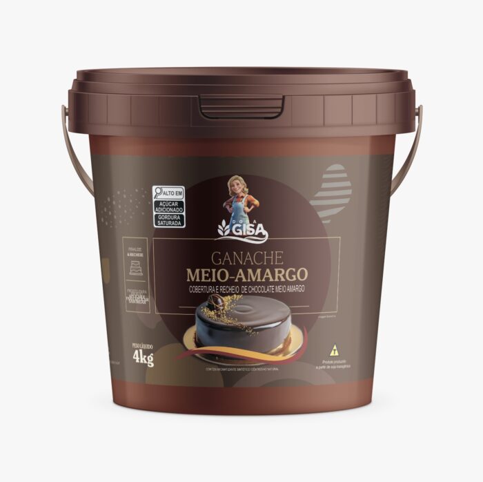 GANACHE DONA GISA MEIO AMARGO 4 KG