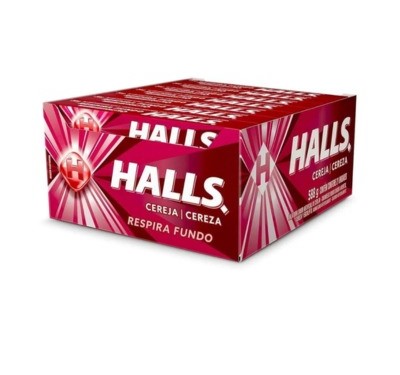 HALLS DISPLAY CEREJA 28G 21UND