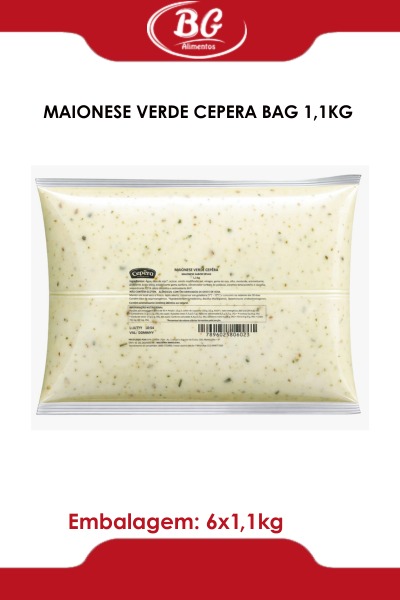 MAIONESE VERDE CEPÊRA BAG 1,1KG