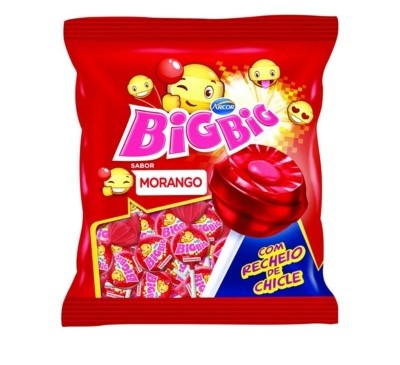 PIRULITO BIG BIG MORANGO 500G