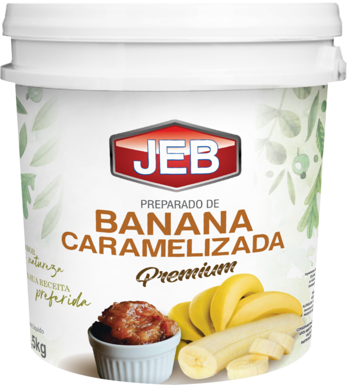 POLPA RECHEIO BANANA CARAMELIZADA JEB BALDE 4,5KG