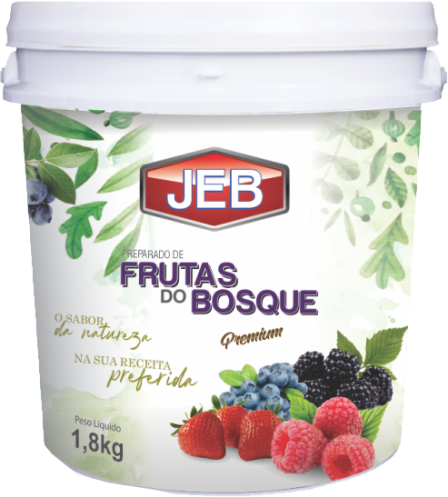 POLPA RECHEIO FRUTAS DO BOSQUE JEB BALDE 1,8KG