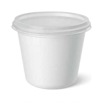 POTE DE MOLHO COM TAMPA F697 BRANCO 60ML 700UN