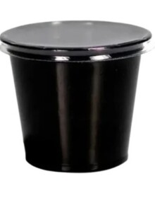 POTE DE MOLHO COM TAMPA F697 PRETO 60ML 700UN