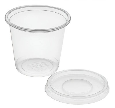 POTE DE MOLHO COM TAMPA F697 TRANSPARENTE 60ML 700UN