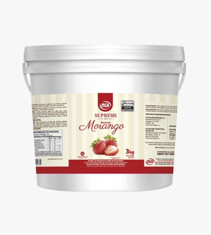 RECH DE MORANGO MIX 3KG 4X3KG