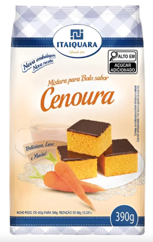 MIST BOLO ITAIQUARA CENOURA FD 12X390G