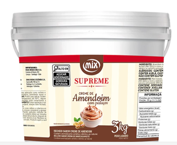 RECH AMENDOIM COM PEDACOS MIX 3KG