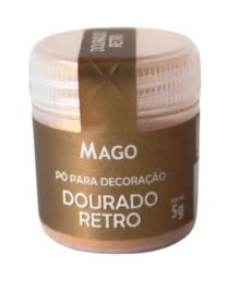 PO P  DECORAR MAGO DOURADO RETRO 5G